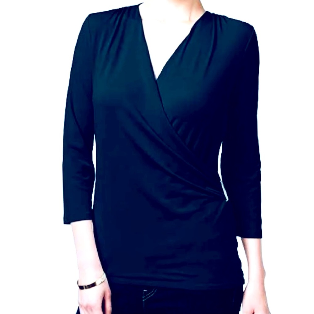 Charter Club Faux Wrap Blouse